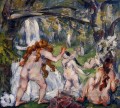Tres bañistas Paul Cezanne Desnudo impresionista